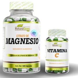 BHP NUTRITION- Citrato de magnesio puro, capsulas, 240,0mg por porción, alta absorción ingredientes naturales. Citrate Mag. BHP Nutrition (100)