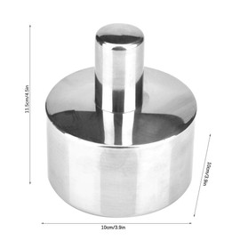 Alcohol Lamp Stainless Steel 400ml Thickener Alcohol Burner with Screw and Core Chemical Lamp