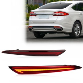 GEEGEETOP - Lámpara de freno de luz antiniebla LED con lente roja trasera para Ford Fusion 2013-2020 (rojo)
