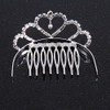 Fairy Princess Bridal/Wedding/Prom/Party Silver Tone Crystal Mini Hair Comb Tiara