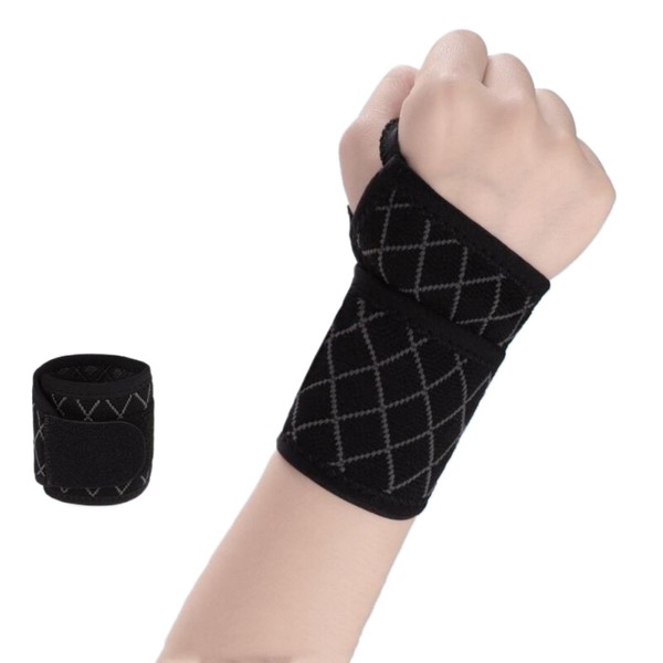 【Wdlife】手首 サポーター 柔軟ニット安定サポート全包囲 ワイドタイプ 関節圧力調節 親指付け根サポータ家事 仕事 スポッツ全般 スマホ/パソコン操作 筋トレ