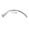 4 Sets PreWired Round LEDs Waterproof Metal 2Color Indicator Common