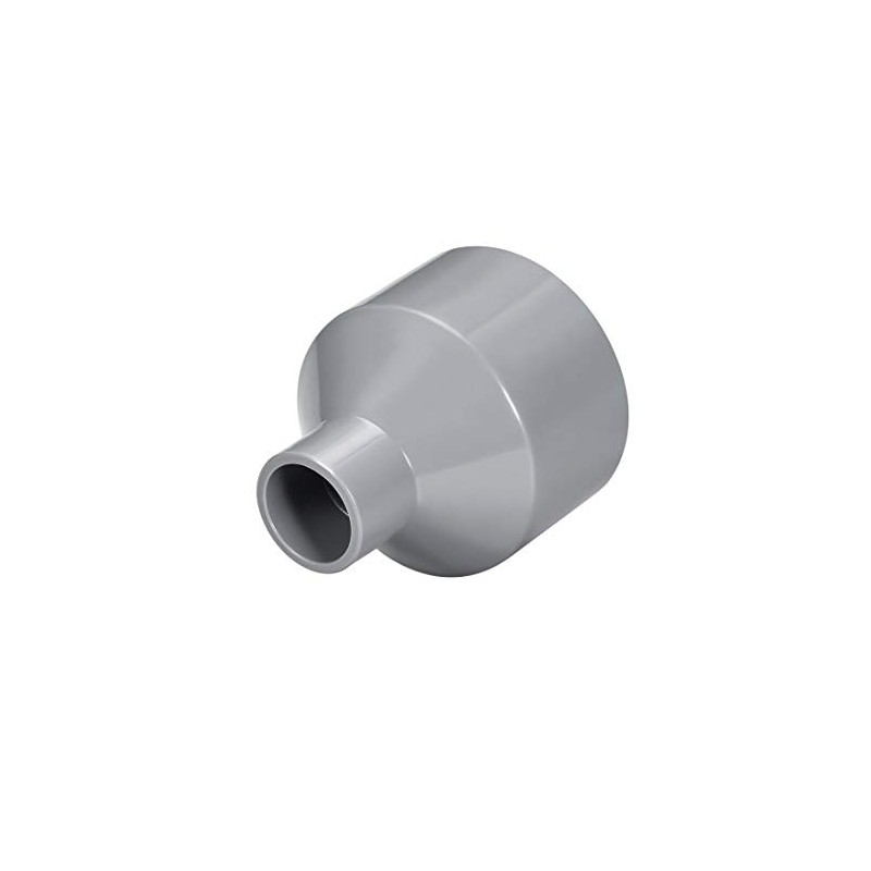 sourcing map PVC DWV Reducing Coupling Schedule 40 Gray 20mm