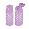 Thermos FJJ-602WF PL-P Vacuum Insulated 2-Way Bottle, 0.6L/0.63L Purple Pink