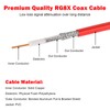 MOOKEERF RG8X Coaxial Cable 15ft,CB Coax Cable,UHF PL259 Male to
