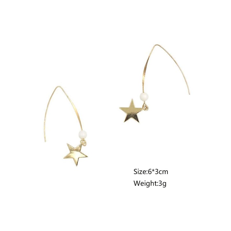 Rumtock Gold Star Headband with Dangle Drop Wedding Bridal Hair