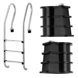 Floating Ladder Buckle, 2 Pieces Plastic Embedded Parts Pool Handrail Cover