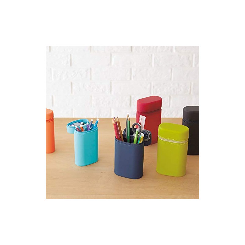 Lihit Lab Smart Fit ACTACT Stationery Stand Pen Case Oval