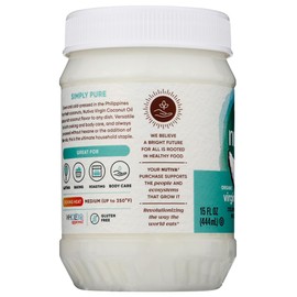 Nutiva, Organic Coconut Oil, Virgin, 15 fl oz (444 ml) (Pack of 2)