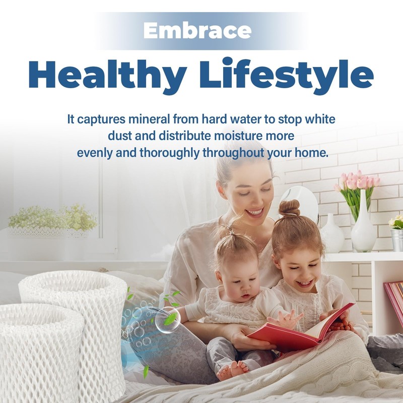 Humidifier Filter Pad Replacement Filter Wicks Compatible with Canopy Bedside