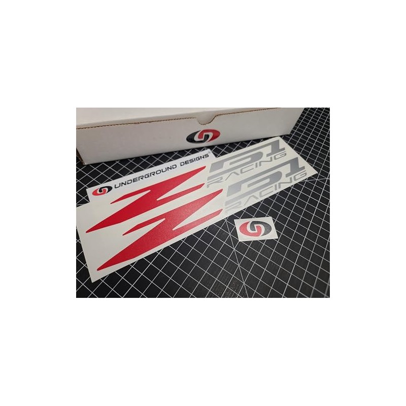 Z51 Racing Decals (2pk) Corvette 12" Rocker Stickers C5 C6