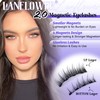 Lanflower Magnetic Eyelashes with Applicator, Mangetic Eyelashes Natural Look, Wispy