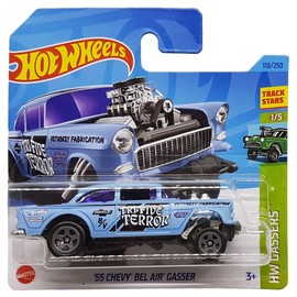 Hot Wheels - ´55 Chevy Bel Air Gasser - HW Gassers 1/5 - HKK26 - Short Card - Track Stars - Firestone - GM - Mattel 2023 - 1:64