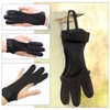 EMSea L/XL Archery Glove 3 Finger Shooting Hunting Leather Gloves