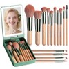 BS-MALL Set de Brochas de Maquillaje de Viaje 14 Piezas