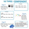 XUGERIP 1818PCS 10 Value DIY Electronics Component Kit – Resistors,