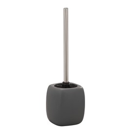WENKO 20025100 Toilet Brush Faro Grey - Ceramic, 12 x 40 x 12 cm, Grey