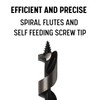 Drill America 1" X 18" Ship Auger Drill Bit for