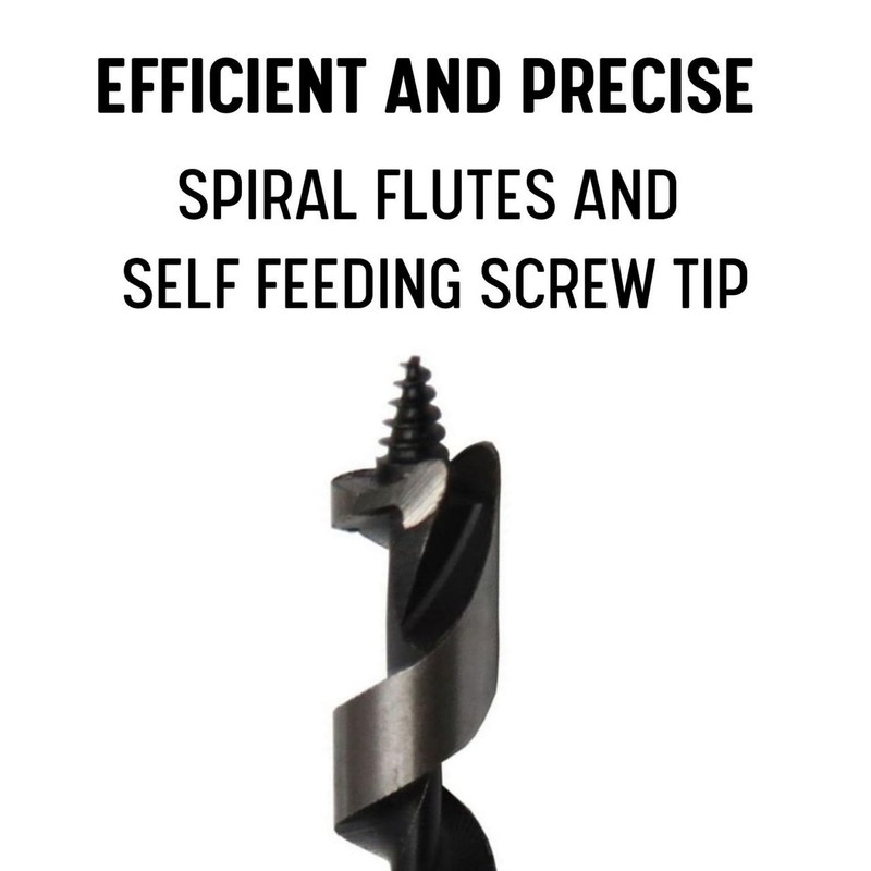 Drill America 1" X 18" Ship Auger Drill Bit for