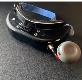 Drone Club Fat Shark D. V2 V3 HD2 HD3 & SE / Black Skin Wrap   Google NOT INCLUDED.