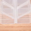 HomeSoGood 4 Pack Clear Weekly Pill Case Storage Box Transparent