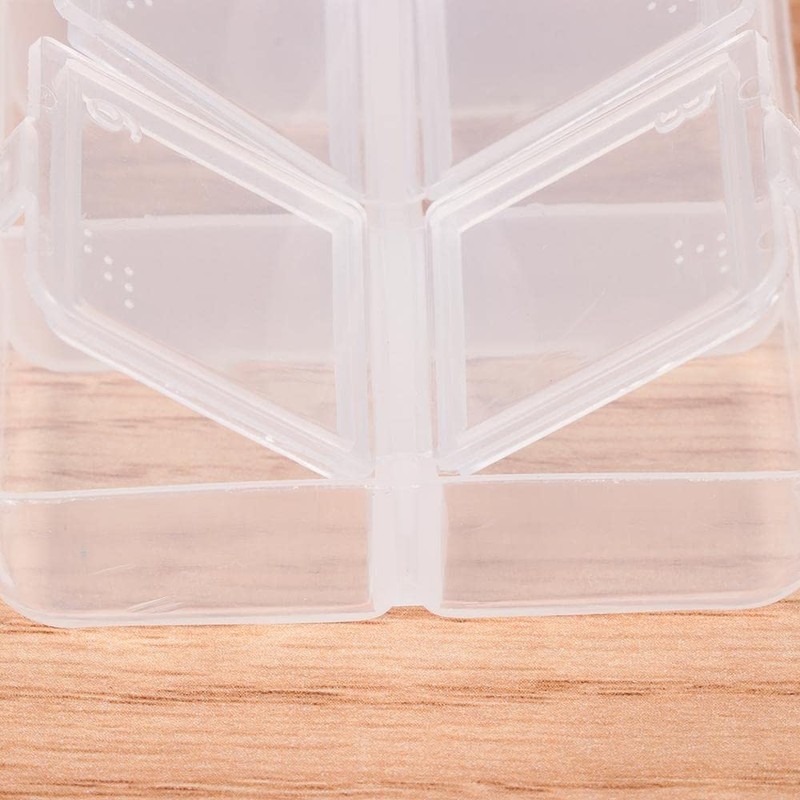 HomeSoGood 4 Pack Clear Weekly Pill Case Storage Box Transparent