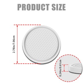 Car Cup Holder Coaster, 4PCS Universal Non-Slip Cup Holders Embedded in Ornaments Coaster, Car Interior Accessories (Gray)