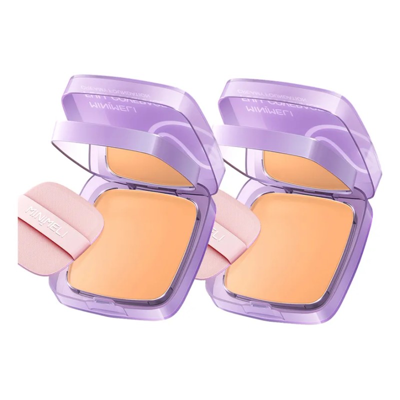 Minimeli 2pcs Base Maquillaje Mate Cremosa Fijador Spf30