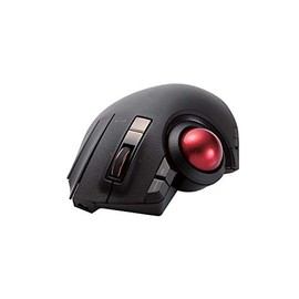 Elecom Trackball Mouse, Thumb, 8 Buttons, Wired, Wireless, Bluetooth, Black