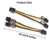 WANGCL PCIe Splitter Grafikkarte Kabel 8 Pin to Dual PCIe