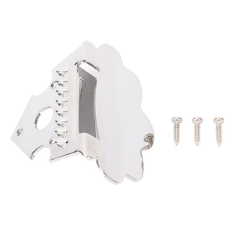 Mandolin Tailpiece Zinc Alloy 8 Strings Triangle Shape Mandolin Tailpiece