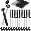 Otoolling 36 Pack Vinyl Shutter Fasteners 3 Inch Shutter Screws