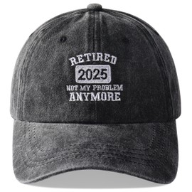 Valporia Funny Retirement Gifts for Men 2025 Baseball Cap Cotton Breathable Unique Cool Retire Gift Ideas for Retiree Coworker/Boss/Military/Friend/Teacher/Doctor