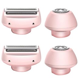 Mermaid-Style Electric Shaver Head Accessories for Women – 2-in-1 Epilator Razor Heads(2 Pairs of Replacement Heads)