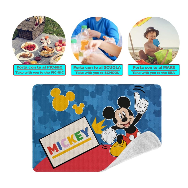 ICE TOYS Kids Fabric Placemat 30x40cm 100% Polyester School Travel