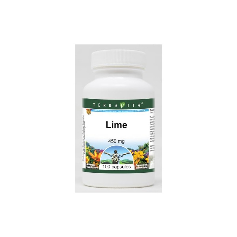 Lime - 450 mg (100 Capsules, ZIN: 520712) - 3