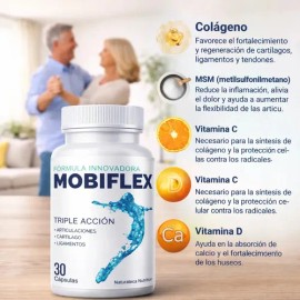 Suplemento Mobiflex Cápsulas Colágeno Sabor