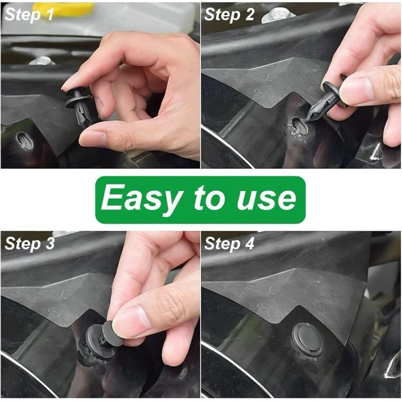 Fevirad For Toyota Tundra Car Set Body Bumper Rivet Retainer