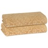 PREMIUS 2 Pack Damask Hand Towel, Bath Towel, and Bath