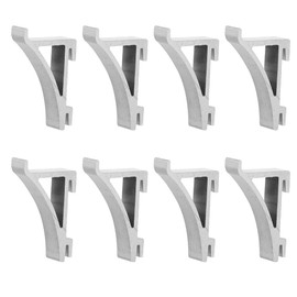 SOLUSTRE Shelf Bracket 8Pcs Refrigerator Shelf Clips Aluminum Fridge Cooler Shelf Suppor Refrigerator Support Clamp Freezer Cooler Shelf Support Replacement Part for Frigerator Shelf Holders Pegs