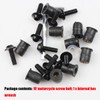 CGEAMDY 10 Pieces Windscreen Bolt Kit, Universal Windshield Modified Screw,