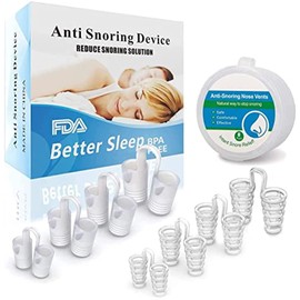 Snore Stopper, 8 Sets Nose Separators Against Snoring, Anti Snoring Device, Anti Snoring Nose, 4 Sizes Novel Nose Separator