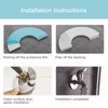 Generic 6Pcs Self Adhesive Round Escutcheon Plate 304 Stainless Steel