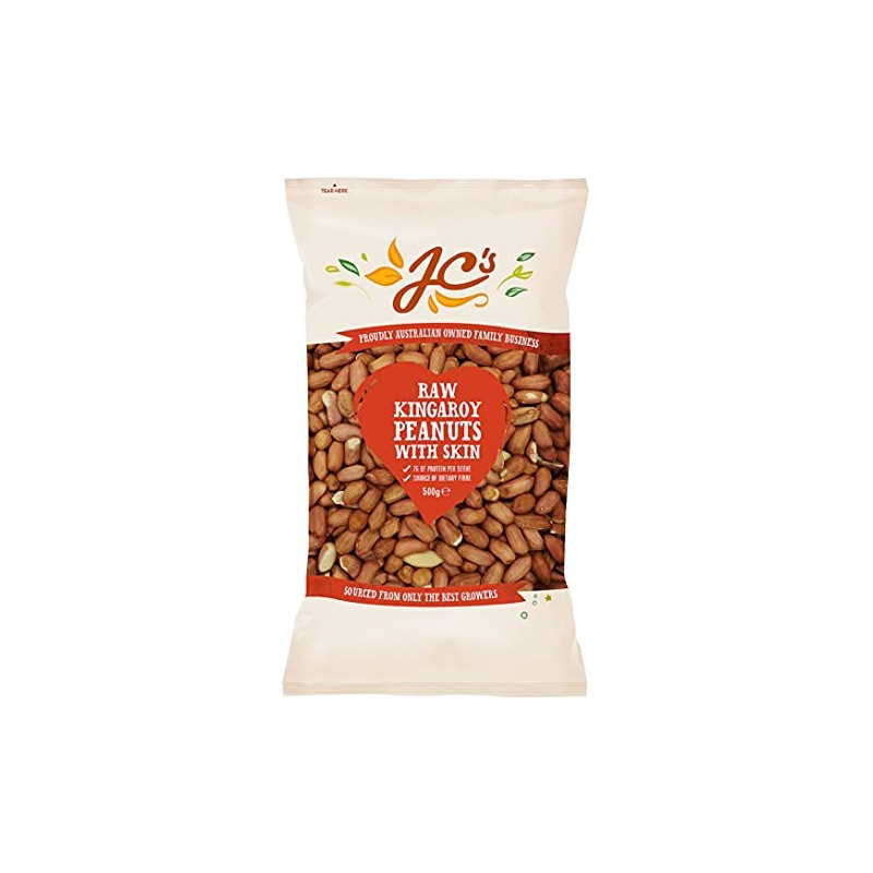 J.C.'S QUALITY FOODS Australian Raw Peanuts with Skin On