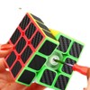AMGRBCUBO Speed Cube 3x3 with Carbon Fiber Sticker Smooth Magic