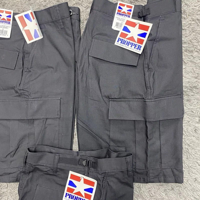 Propper Tactical Cargo BDU Shorts Mens S 27-31 Black Ripstop