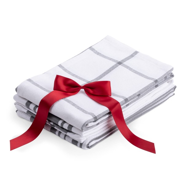 GreenPan 3-Piece Kitchen Towel Set, 20" x 30" Retro-Inspired, Ultra