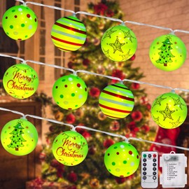 JOICEE [Timer] Christmas Lights, 10 Ft 20 LED Battery Operated Waterproof Christmas String Lights for Christmas Tree Wreath Decorations Holiday Home Garden Indoor Outdoor Decor