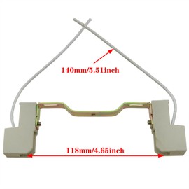 safycaby 1 Pack R7S Ceramics Lamp Base Socket R7S Socket Double-Ended Ceramic Lamp Holder Lamp Holder Conveter Connector with Connector for T3 Halogen Bulb 118 mm White
