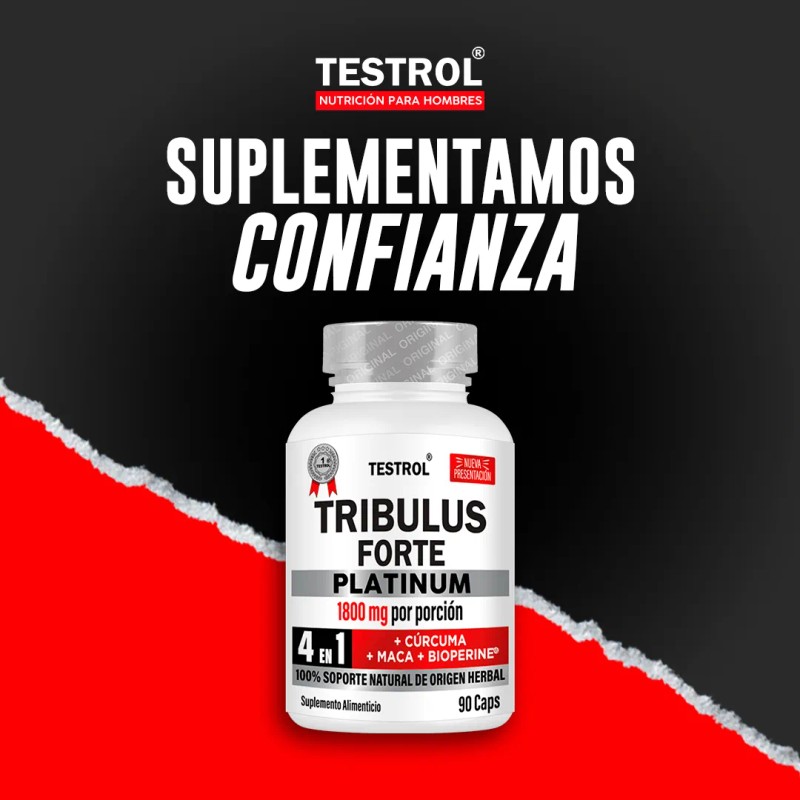 Tribulus Forte 1800mg 3 In 1 Testrol 90 Capsulas Cpsulas